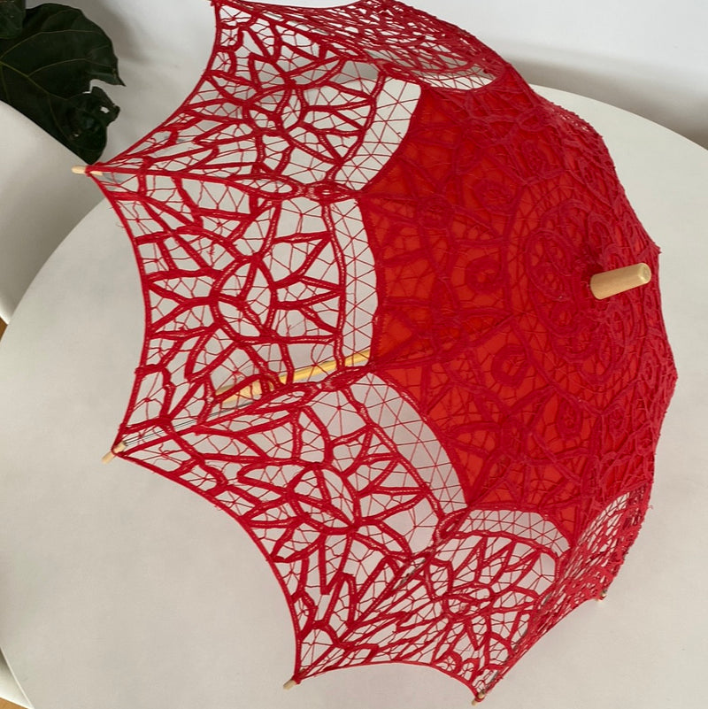 THE LACE UMBRELLA RED - SAMPLE