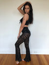 THE LEO SEQUIN SHEER FLARES
