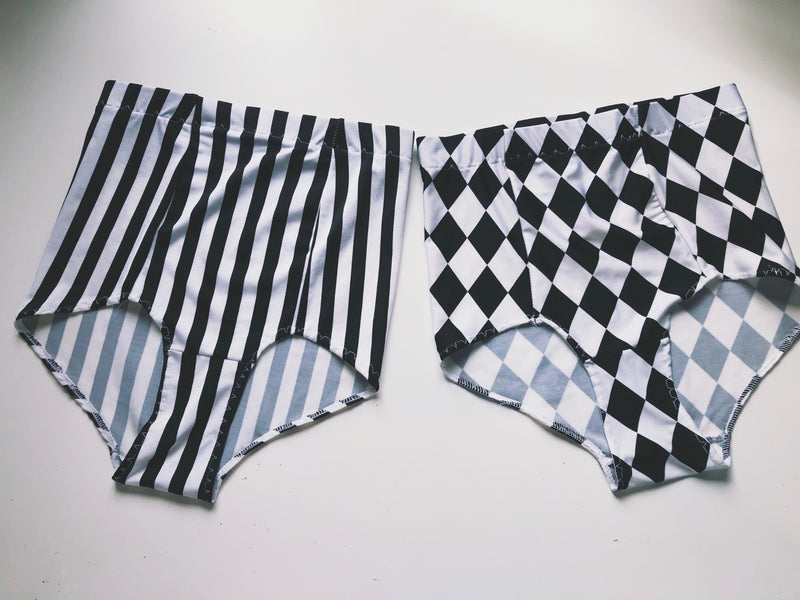 THE B & W HIGH WAISTED BLOOMERS